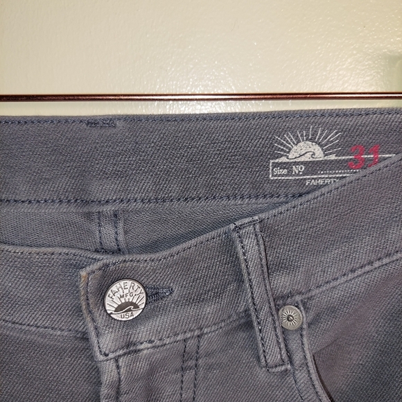 Faherty Gray 31 Pants Work Casual Outdoors School - Picture 2 of 8